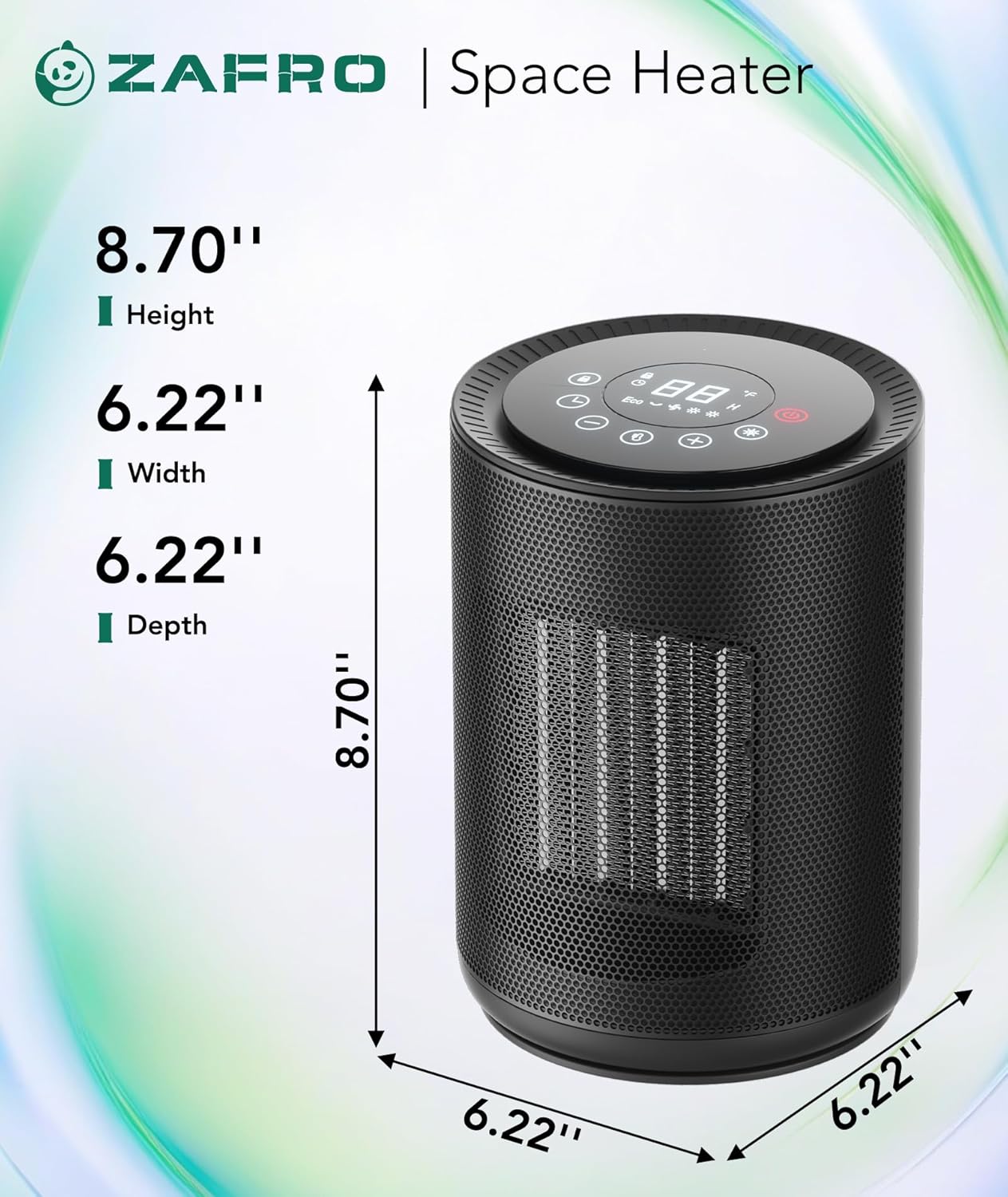 Thumbnail 5 de ZAFRO 1500W Space Heater with Thermostat