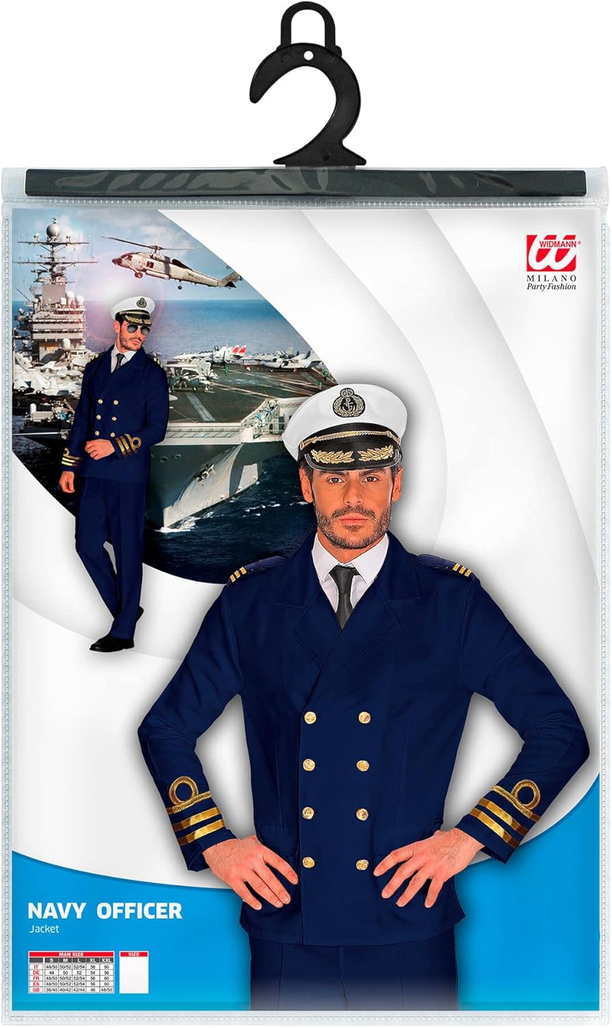 Thumbnail 2 de W WIDMANN MILANO Party Fashion Admiral-Kapitänsjacke (Kostüm, Jackett, Matrose) in Blau – XXL