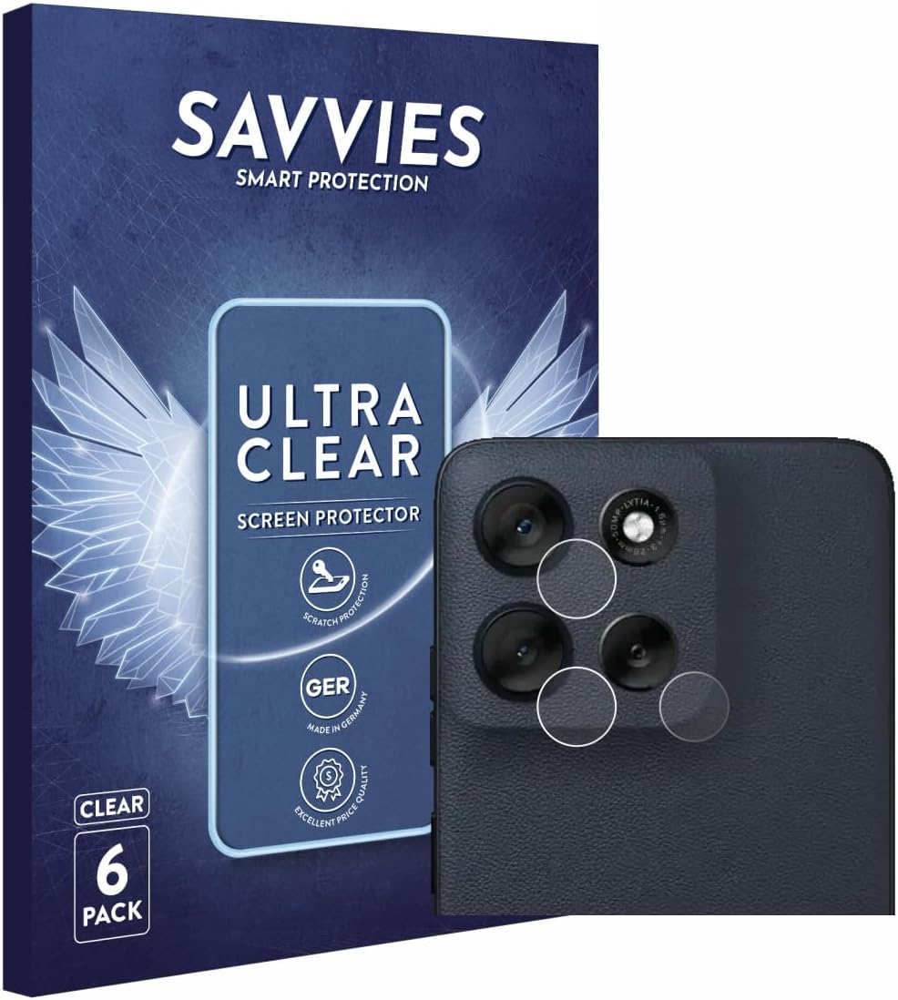 Savvies Pellicola Protettiva per Motorola Moto G56 (Solo Fotocamera) – 6 Pezzi