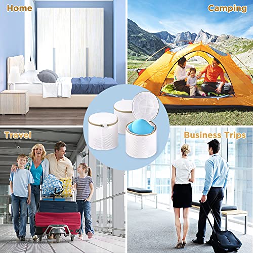 Detalle 2 de ecooe BH Wäschesack Set – 3er Pack, 17 x 17 cm, Schutzbeutel mit Reißverschluss