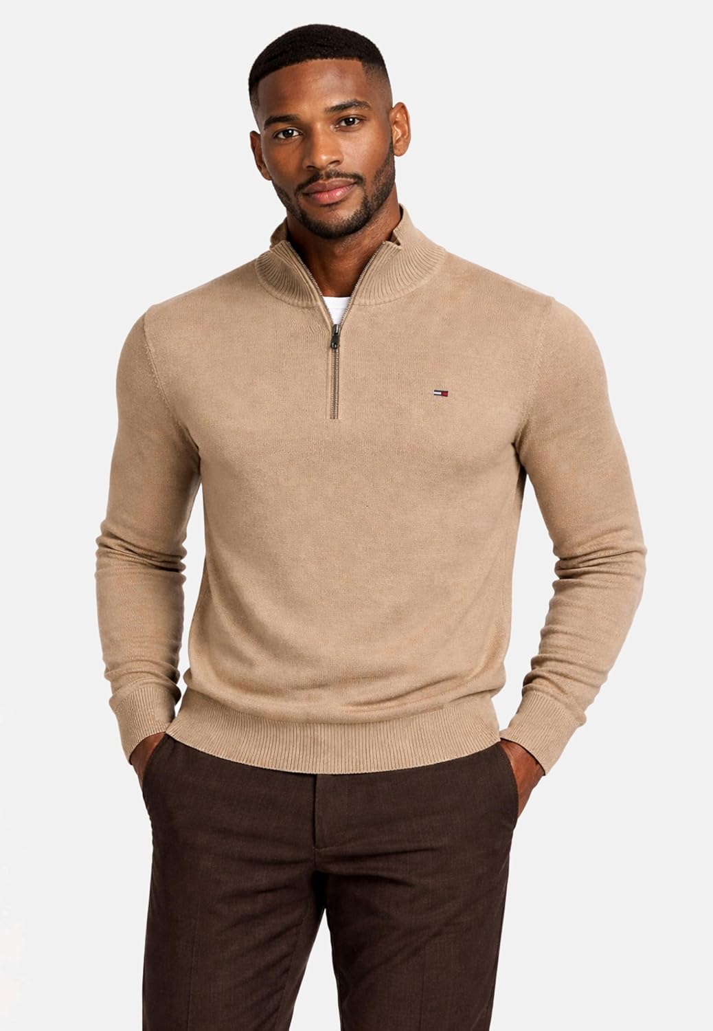 Detalle 2 de Pullover Tommy Jeans con zip light uomo