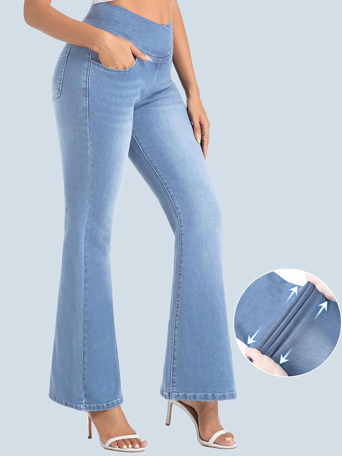 Detalle de VX VONXURY Pull On Flare Jeans