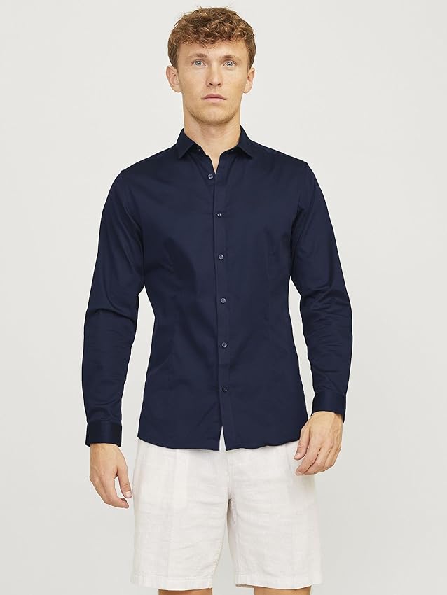 Thumbnail 2 de Jack & Jones Jjprparma camisa azul L manga larga