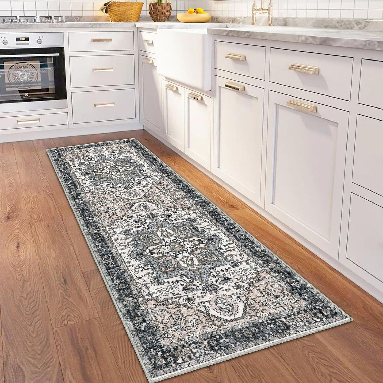 Detalle 2 de KOZYFLY Runners 2x6 Ft Washable Hallway Rug