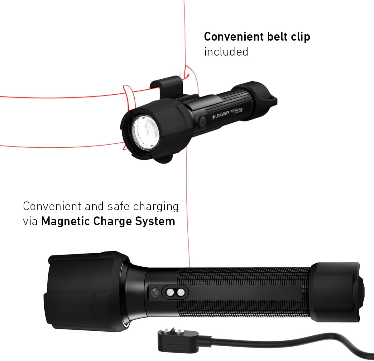 Thumbnail 2 de Ledlenser P7R Work (2020) – Rechargeable 1200 Lumen Torch for Workshop and Site