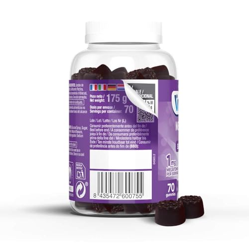 Thumbnail 2 de VITALDIN Melatonina gummies 1 mg/gominola – 70 gominolas sabor mora