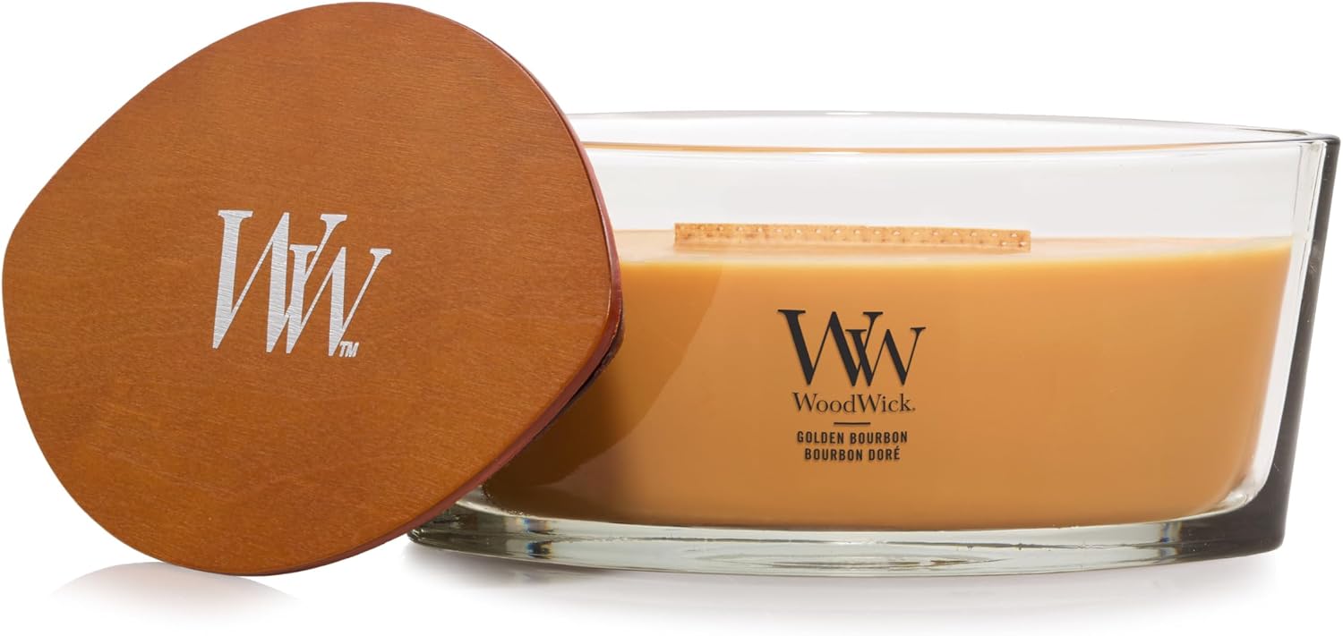 Woodwick Candela Golden Bourbon 50 ore