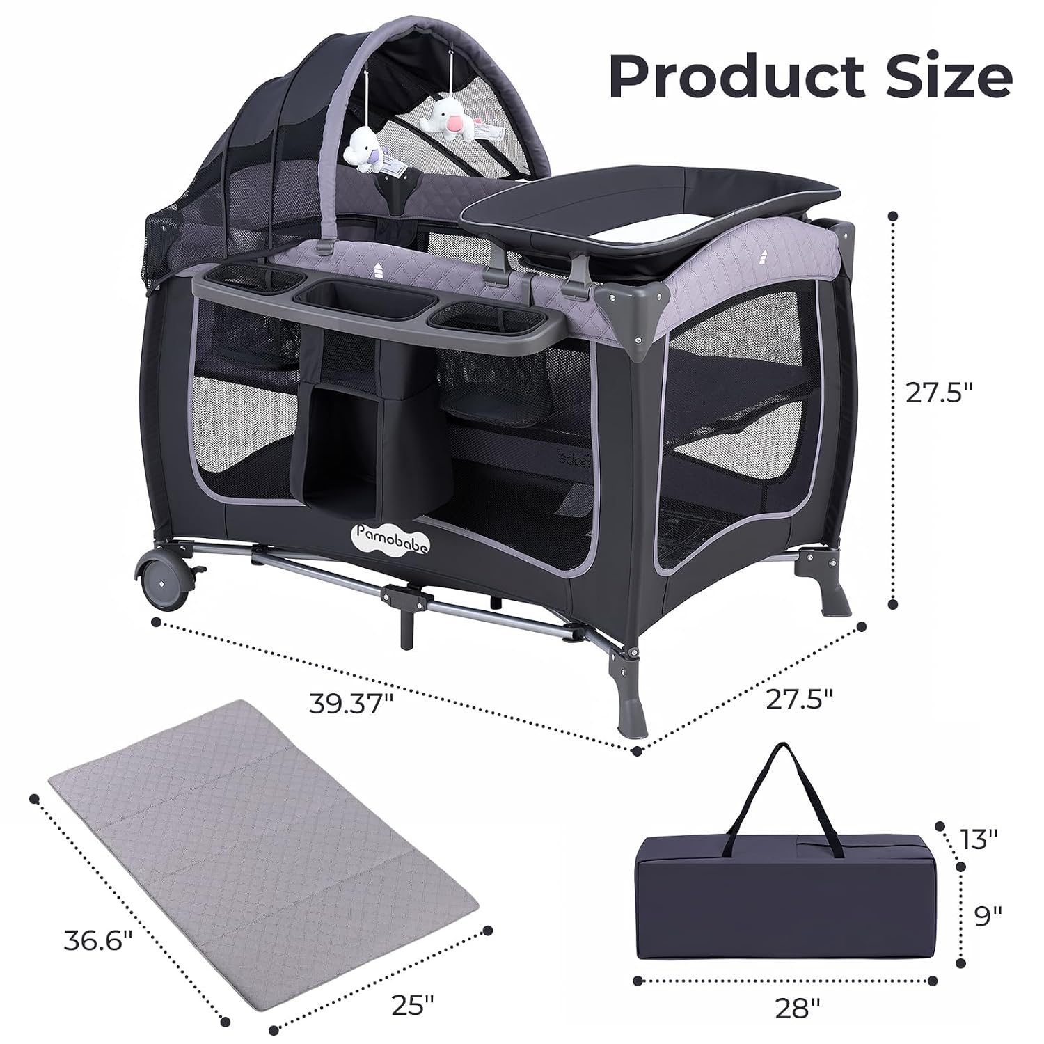Thumbnail 4 de Pamo Babe Playard Portable Crib