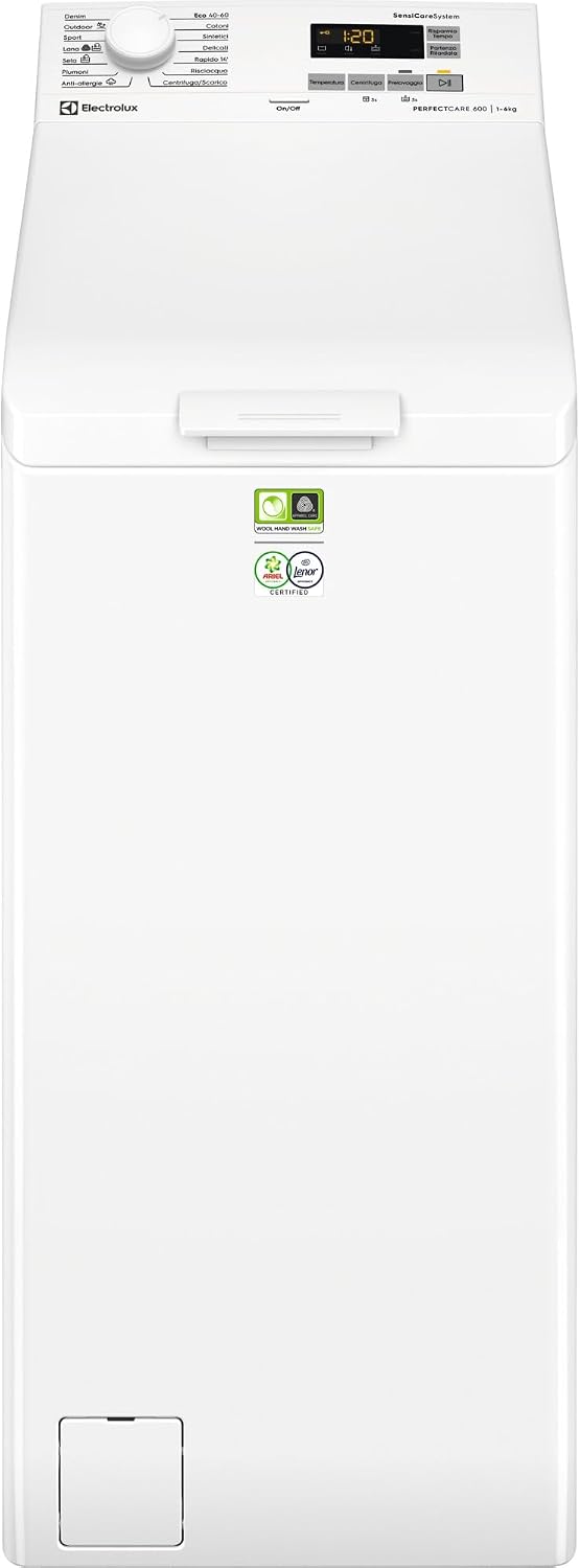 Thumbnail 6 de Electrolux EW6T437A Lavatrice a Carica dall'alto 7 kg: stile, efficienza e tecnologia SensiCare