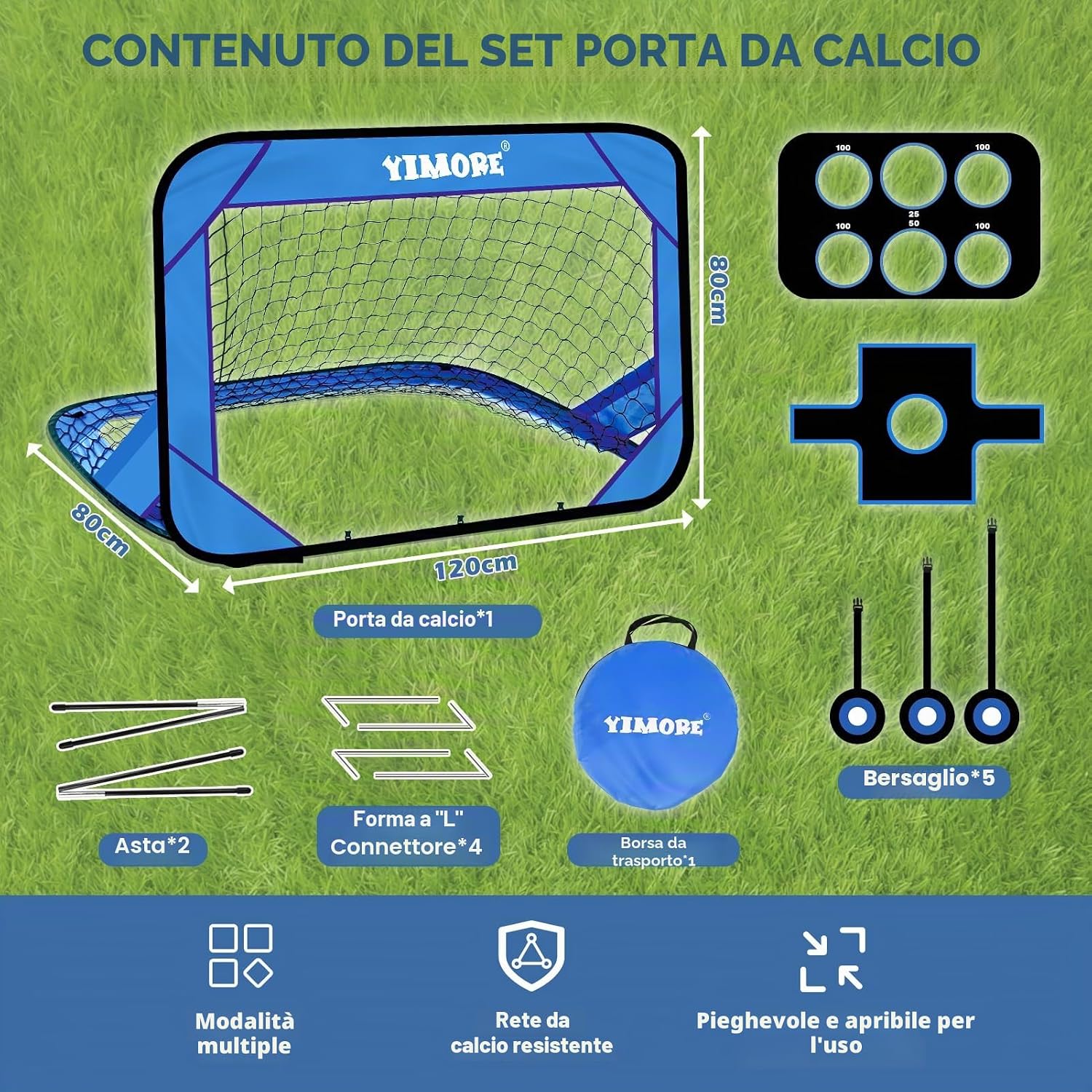 Thumbnail 4 de YIMORE Porta da Calcio 120×80×80 cm