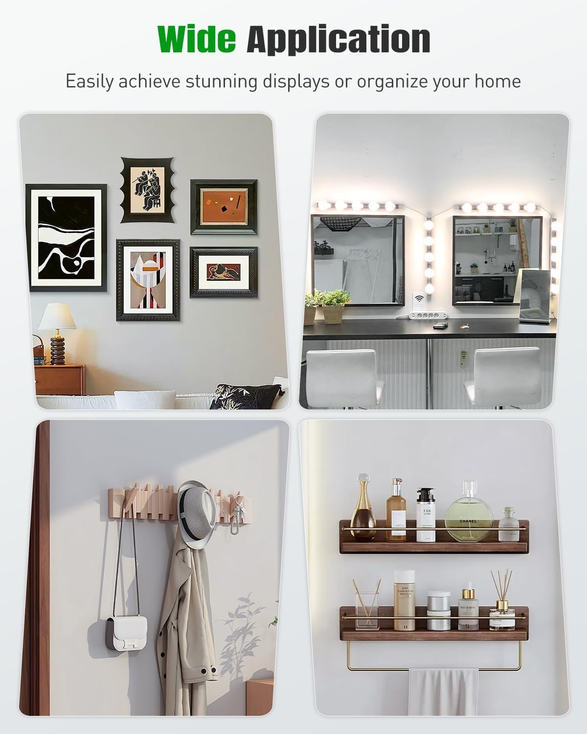 Thumbnail 6 de Uniclife 2 Pairs 76 cm French Cleat Hanger (up to 90 kg) with Bubble Level