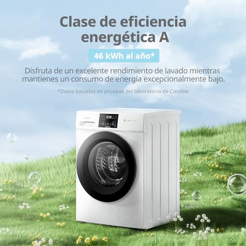 Thumbnail 2 de COMFEE CFP03ED100W-HL: Lavadora y Secadora 2 en 1 de Pie, 10 kg/7 kg, Vapor, BLDC y Woolmark