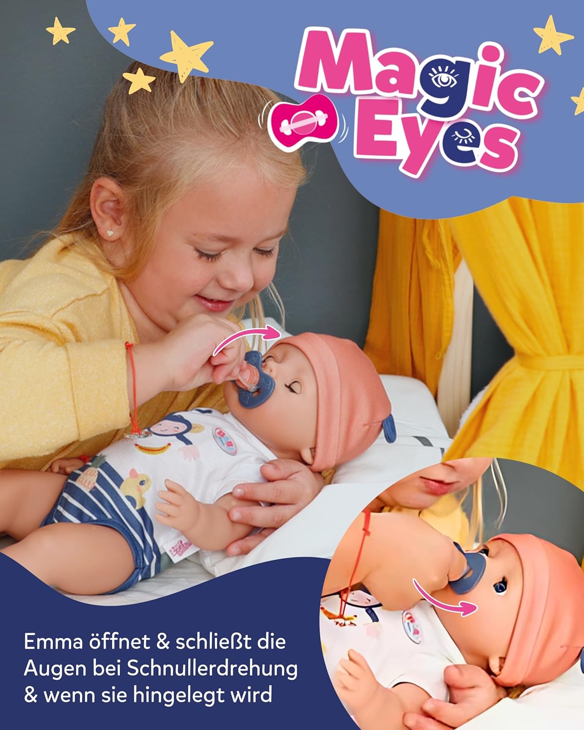 Thumbnail 3 de BABY Born Emma im Dschungel-Style – 43 cm Babypuppe mit 10 Funktionen