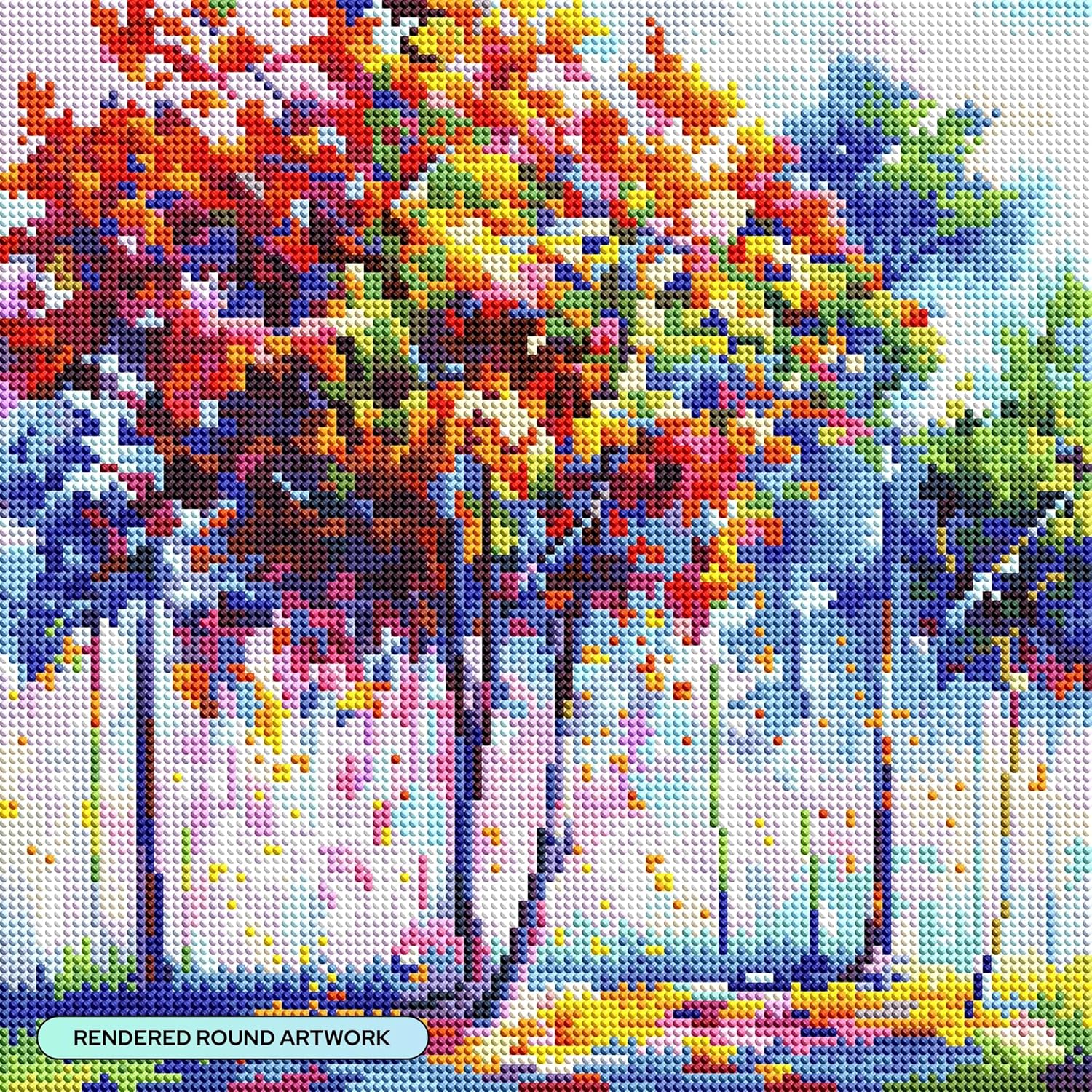 Thumbnail 1 de DIAMOND ART CLUB 孤独のダイヤモンドアートキット 33×33cm・丸型ビーズ59色