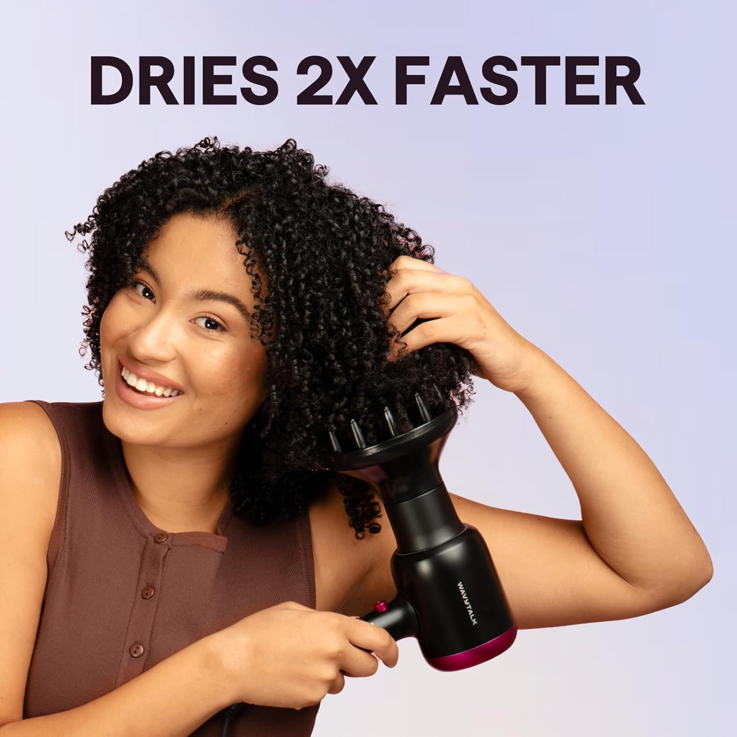 Detalle 2 de Wavytalk Blown Away Ionic Hair Dryer (1875W) with Diffuser, 3 Attachments, Rose Gold