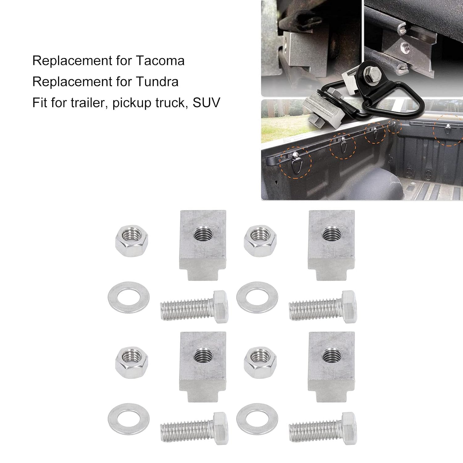 Thumbnail 1 de KIMISS Bed Rail T-Slot Nut and Screw Kit, Stainless Steel