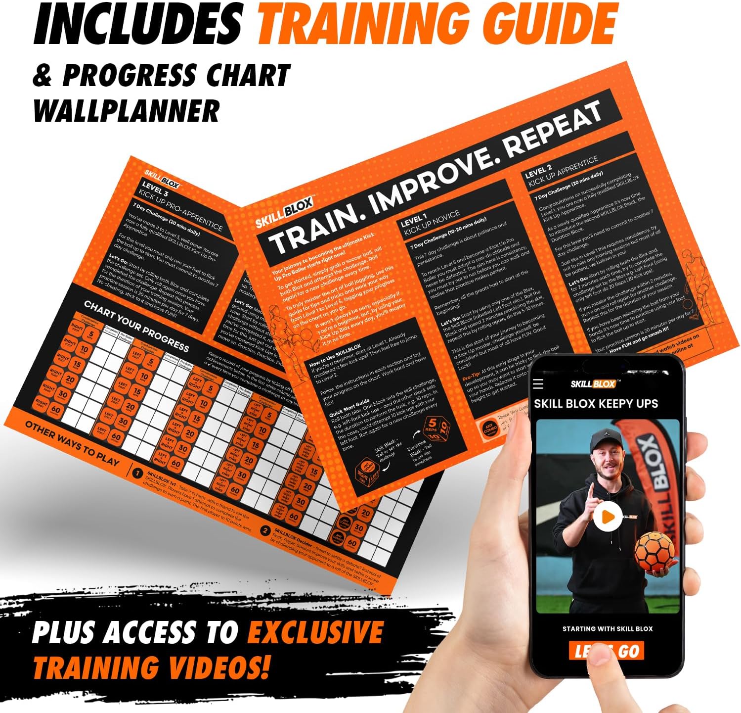 Thumbnail 6 de SKILL BLOX Keepy Up Training Dice 2 pcs