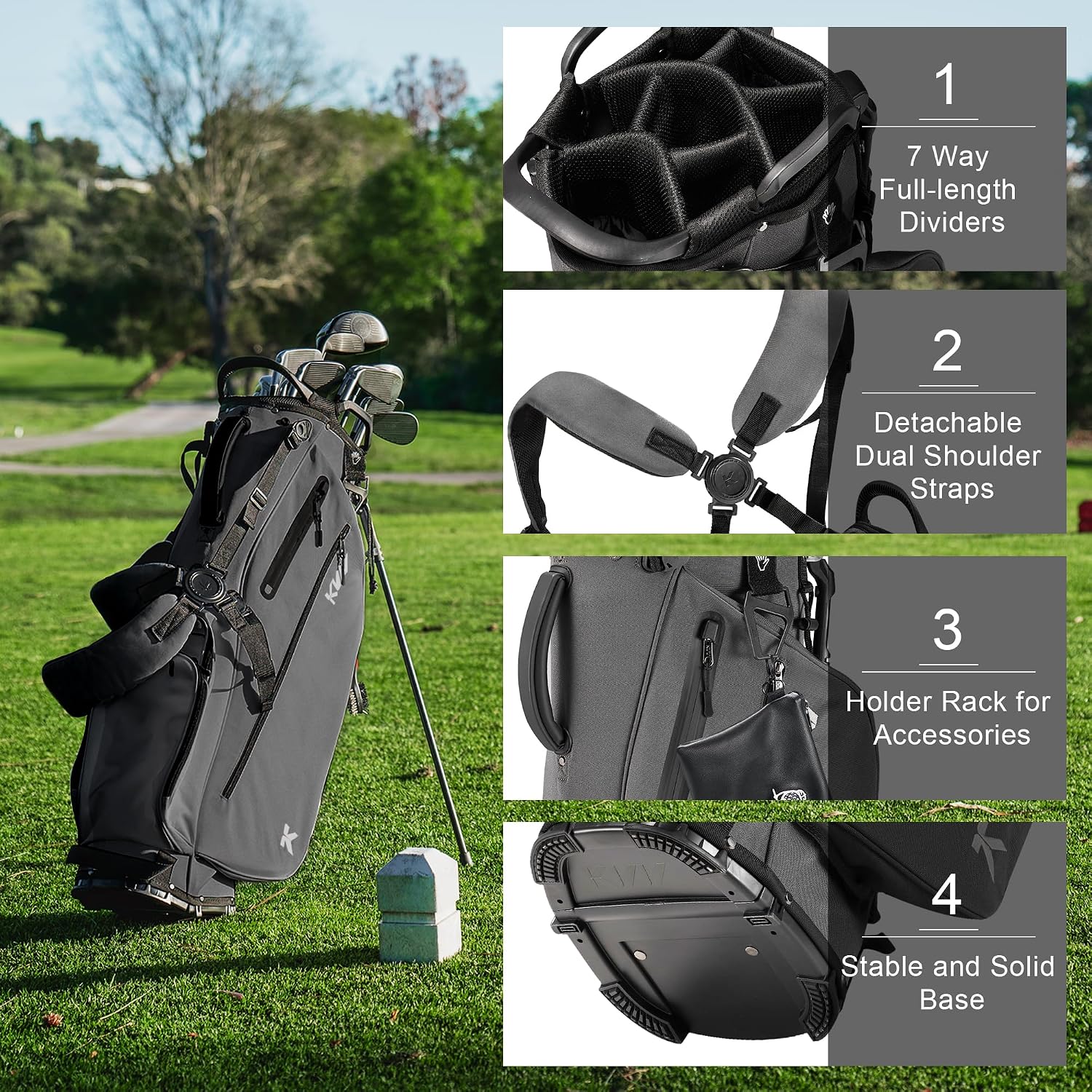 Thumbnail 2 de KVV Lightweight Golf Stand Bag