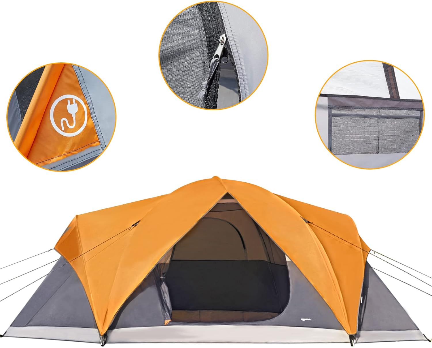 Detalle de Amazon Basics Dome Camp Tent for 3-Season Use