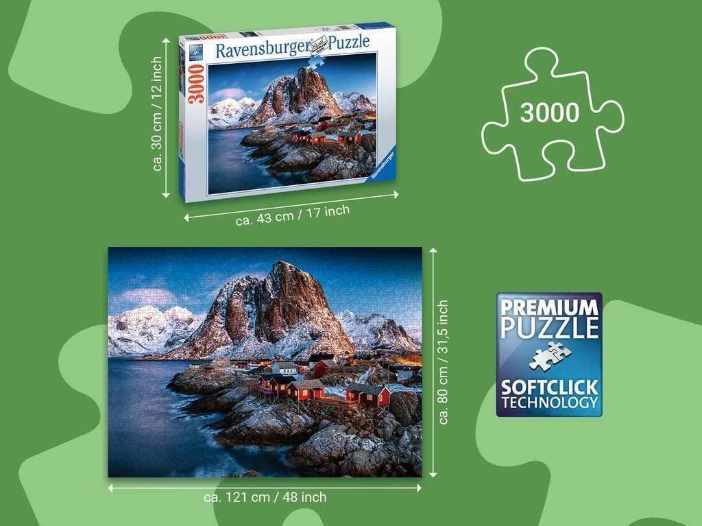 Detalle de Ravensburger Hamnoy puzzle 121x80 cm 🎲