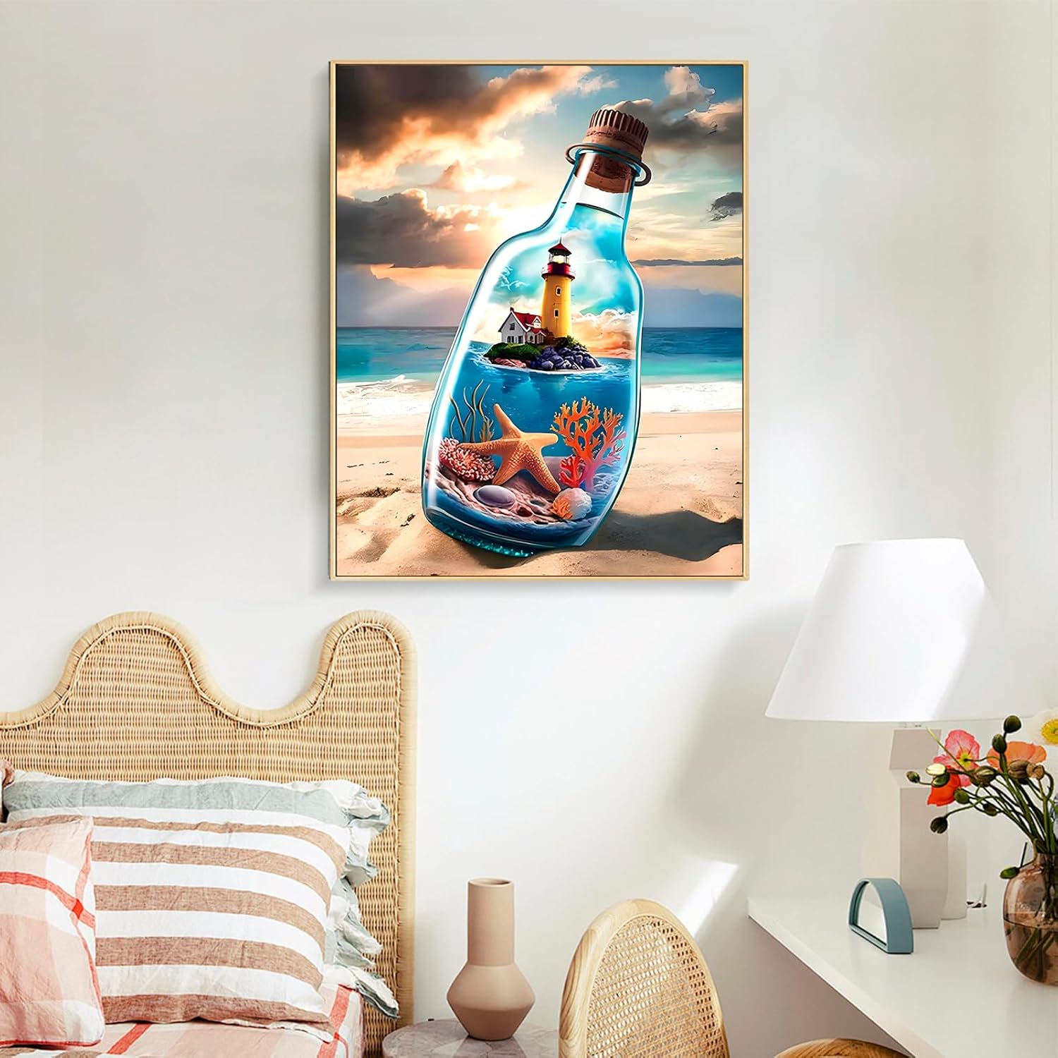Thumbnail 1 de Offito Art Malen nach Zahlen Erwachsene – Küste Strand 40x50 cm
