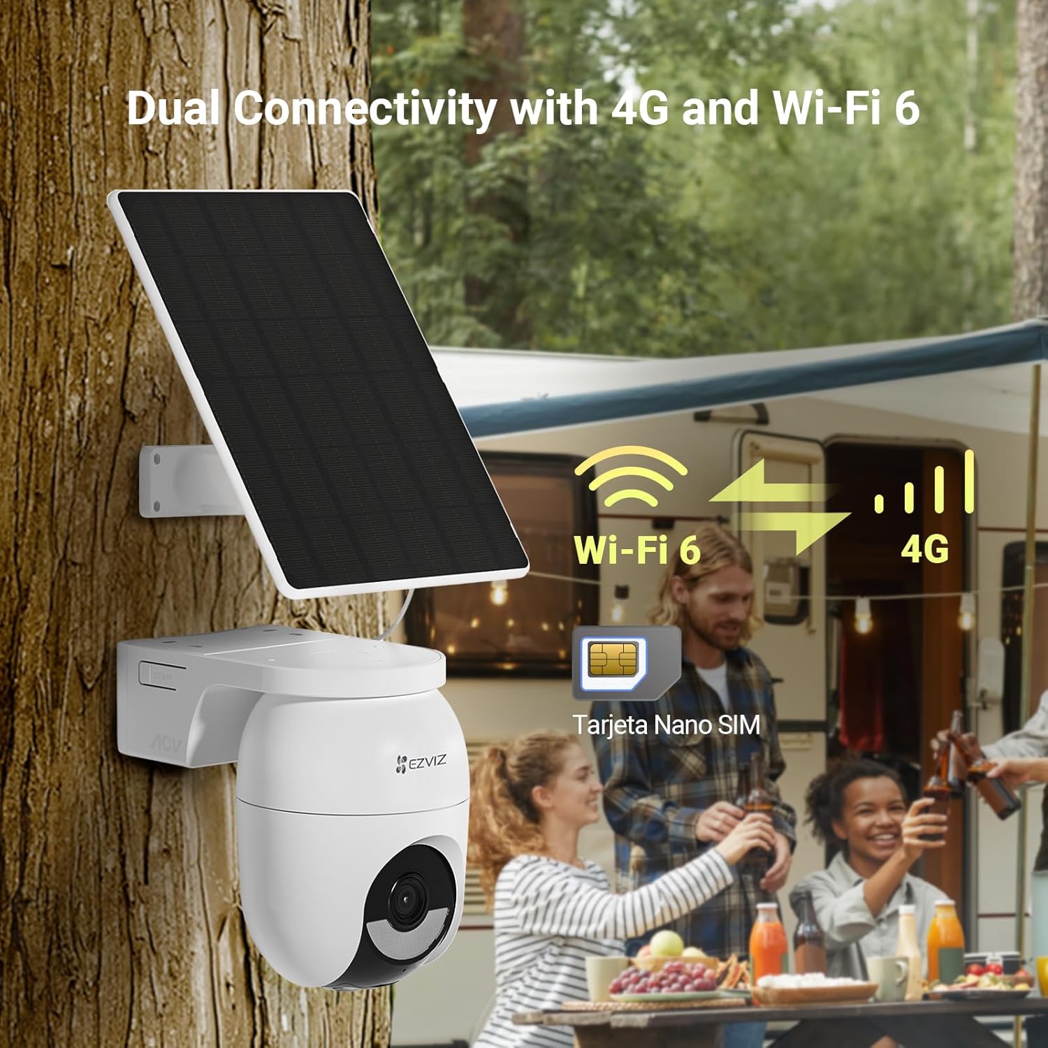 Detalle de EZVIZ CB8 2K+ Battery Outdoor Camera 512GB
