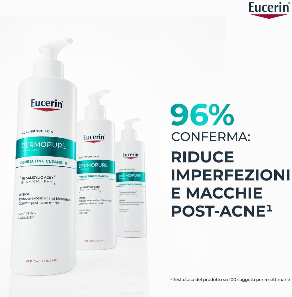 Thumbnail 1 de Eucerin DermoPure Clinical Detergente Viso Tripla Azione 400 ml con 2% Acido Salicilico