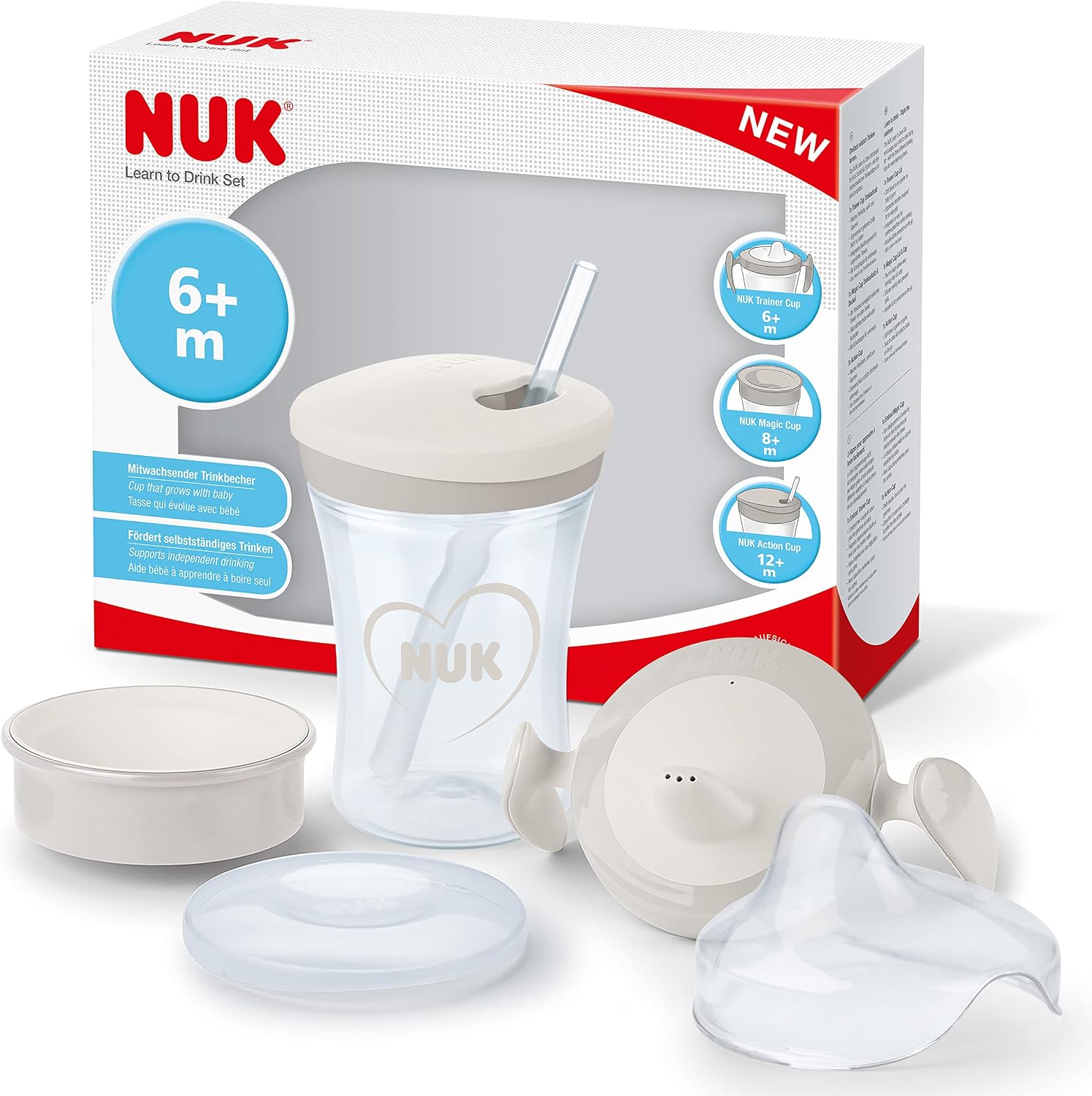 Detalle de Set NUK avec tasse d'apprentissage, 230 ml