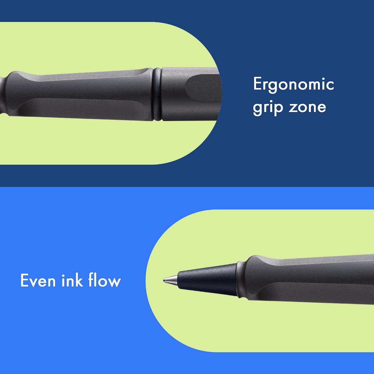 Detalle de Lamy safari umbra roller M — bolígrafo ergonómico