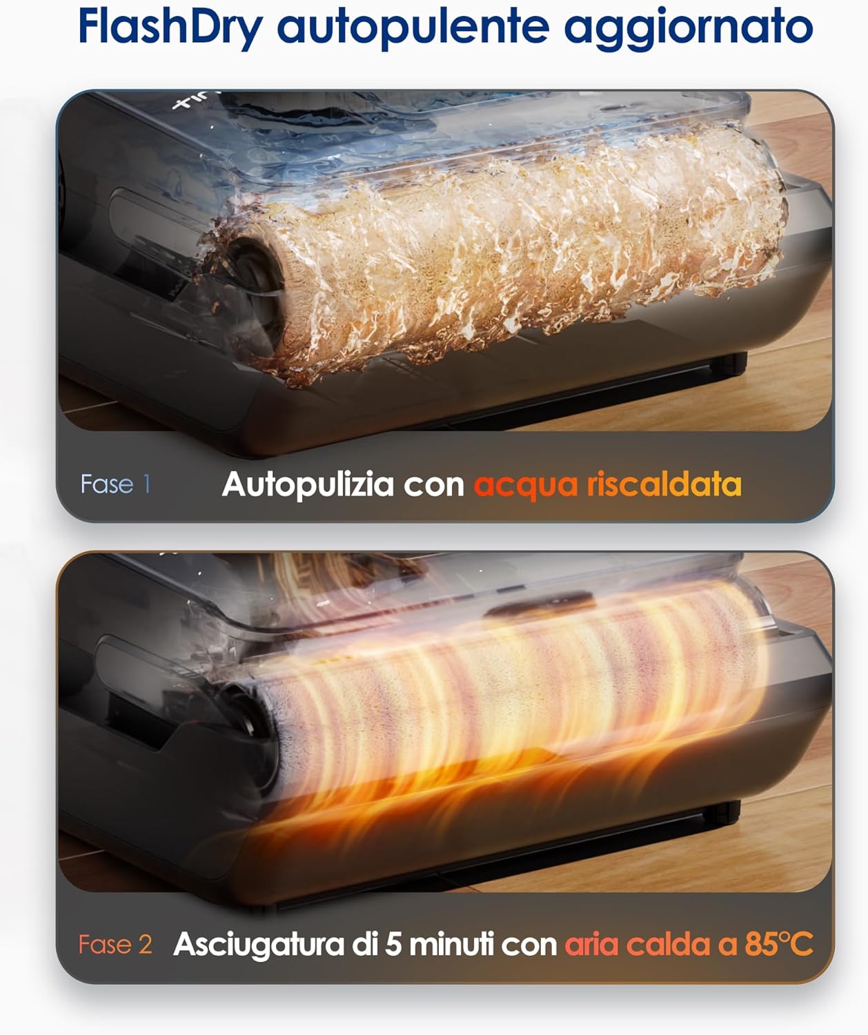 Thumbnail 3 de Tineco FLOOR ONE i6 Stretch: Aspirapolvere e Lavapavimenti 2 in 1, design piatto e autonomia fino a 40 min