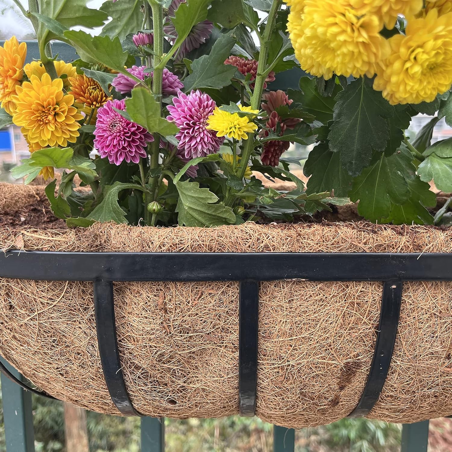 Thumbnail 3 de YUNSTK 2 Pcs Coco Liner Trough – 24 Inch Wall Mounted Planter Liners