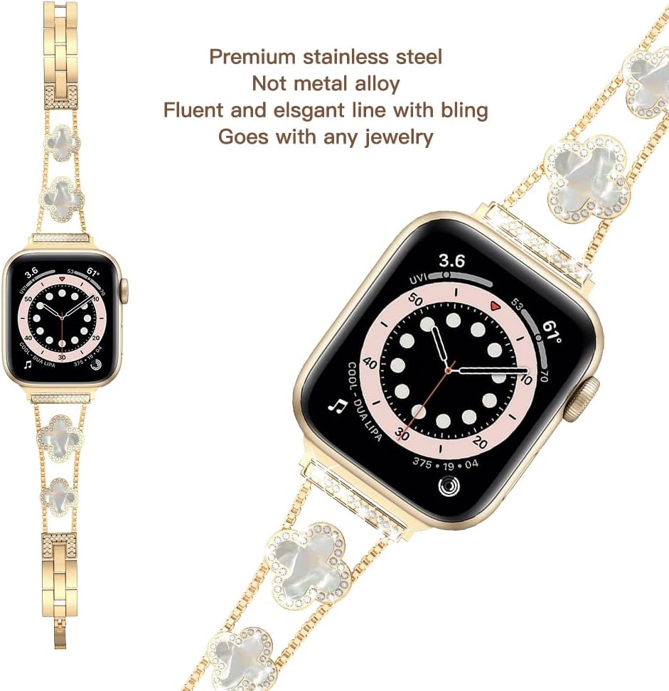 Detalle 2 de Musk-MSKR Diamond Apple Watch band 5.3-7.5 in