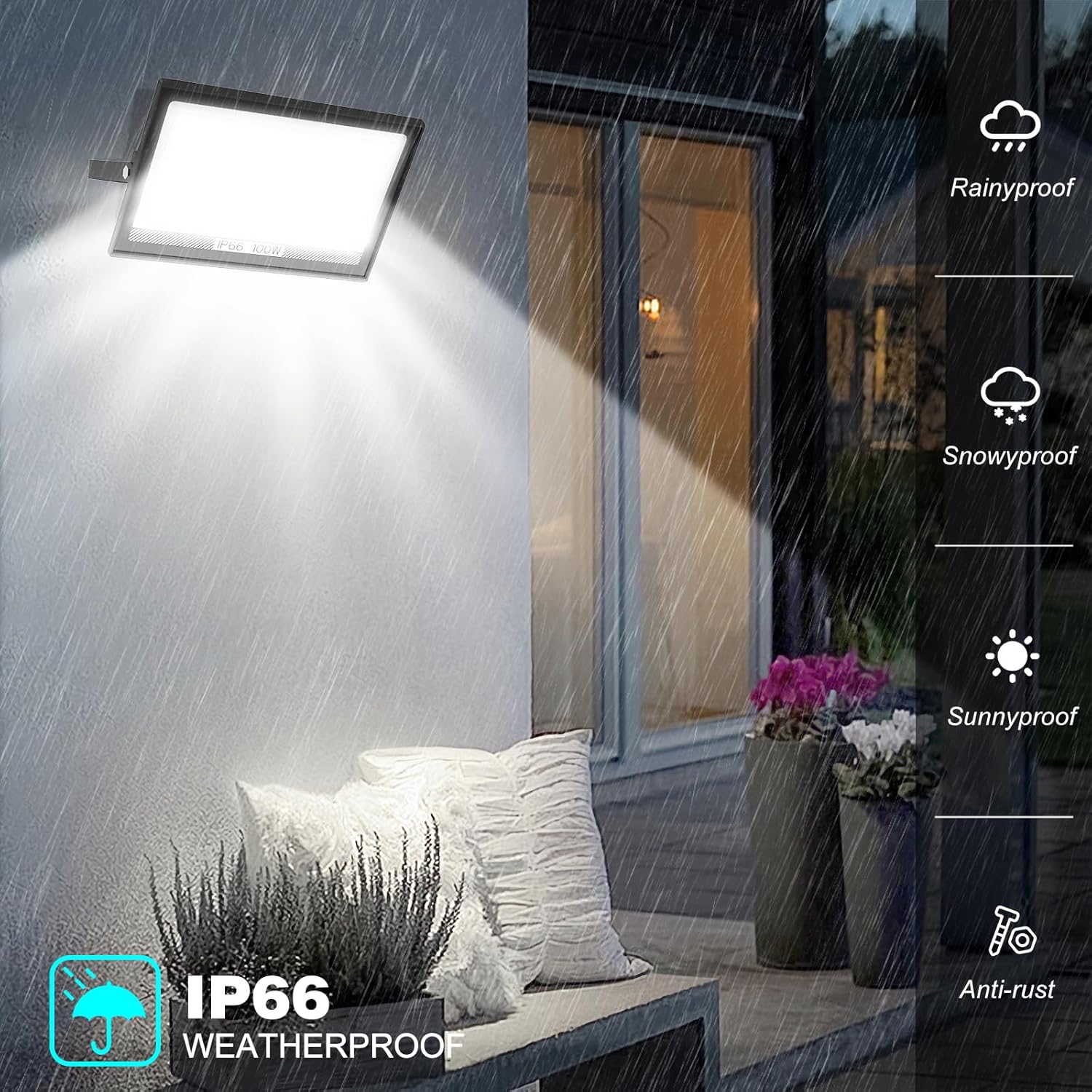Thumbnail 4 de T-SUN 10000LM Flood Light Outdoor
