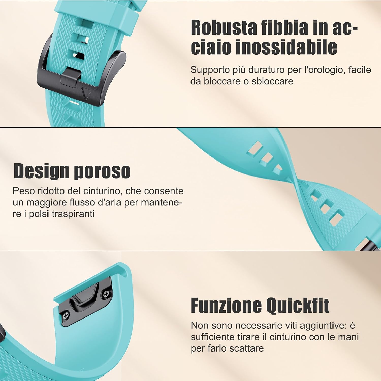Thumbnail 1 de Cinturino 22 mm per Garmin: compatibile con Fenix, Forerunner, Instinct e altri, stile e comodità