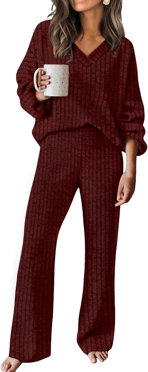 Detalle 2 de RUMIA 2025 Women's Fall Matching Sweater Set S-2XL