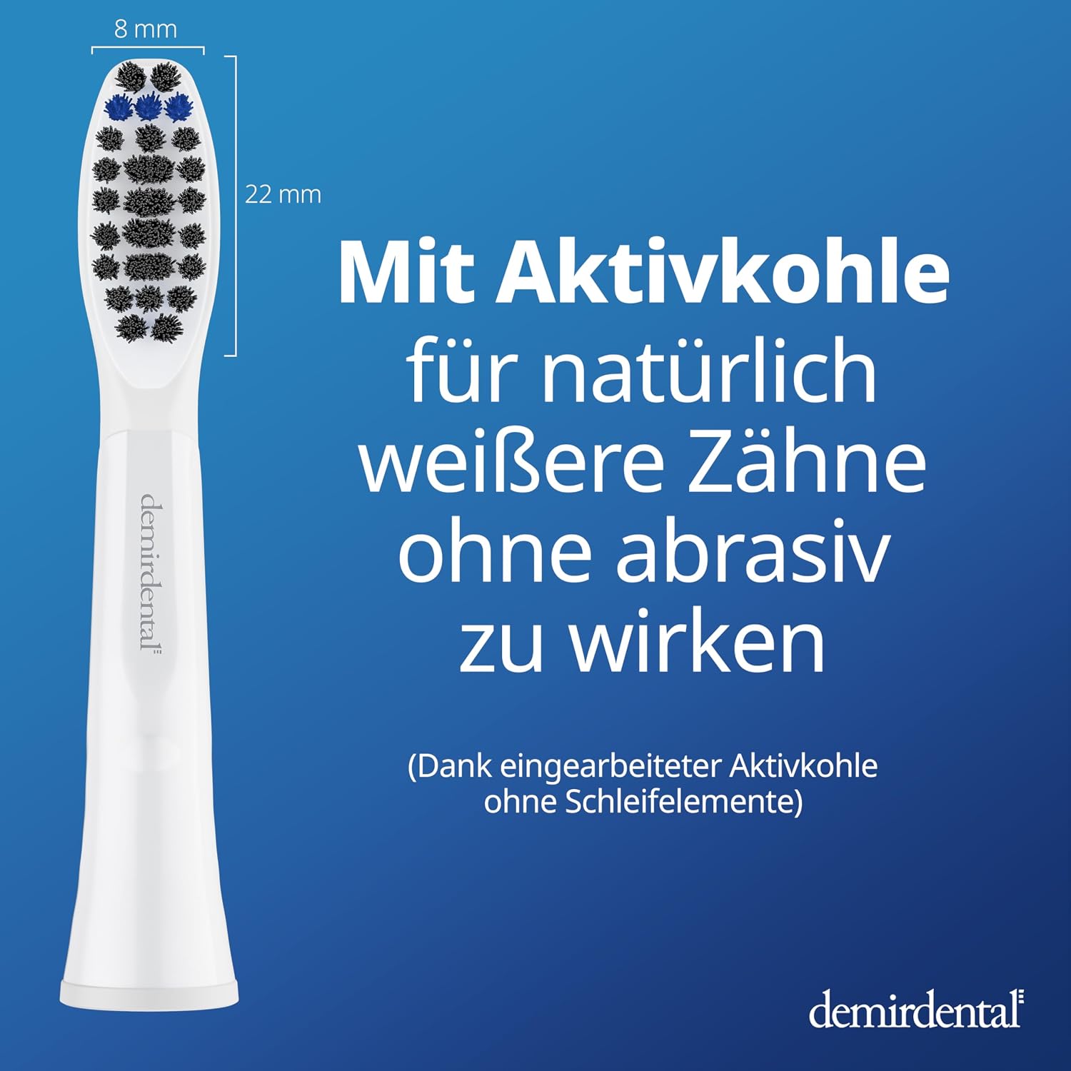 Detalle de demirdental Aufsteckbürsten für Pulsonic 10er Pack 🪥