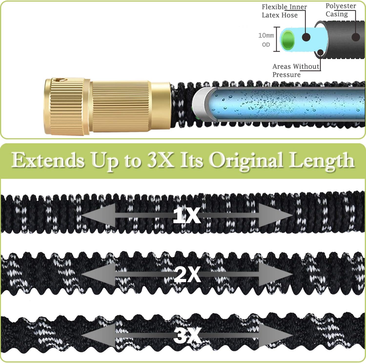 Thumbnail 1 de 150FT Expandable Garden Hose Pipe