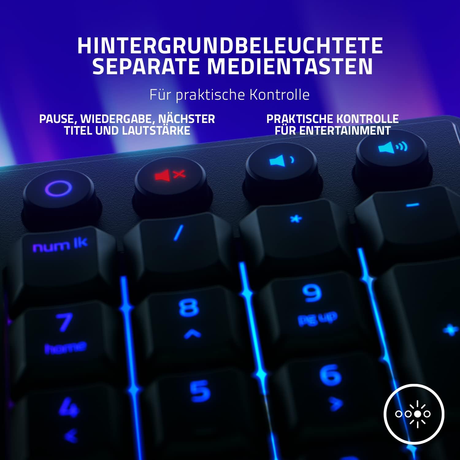 Thumbnail 4 de Razer Ornata V3 QWERTZ Gaming-Tastatur (Flache Mecha-Membran) schwarz