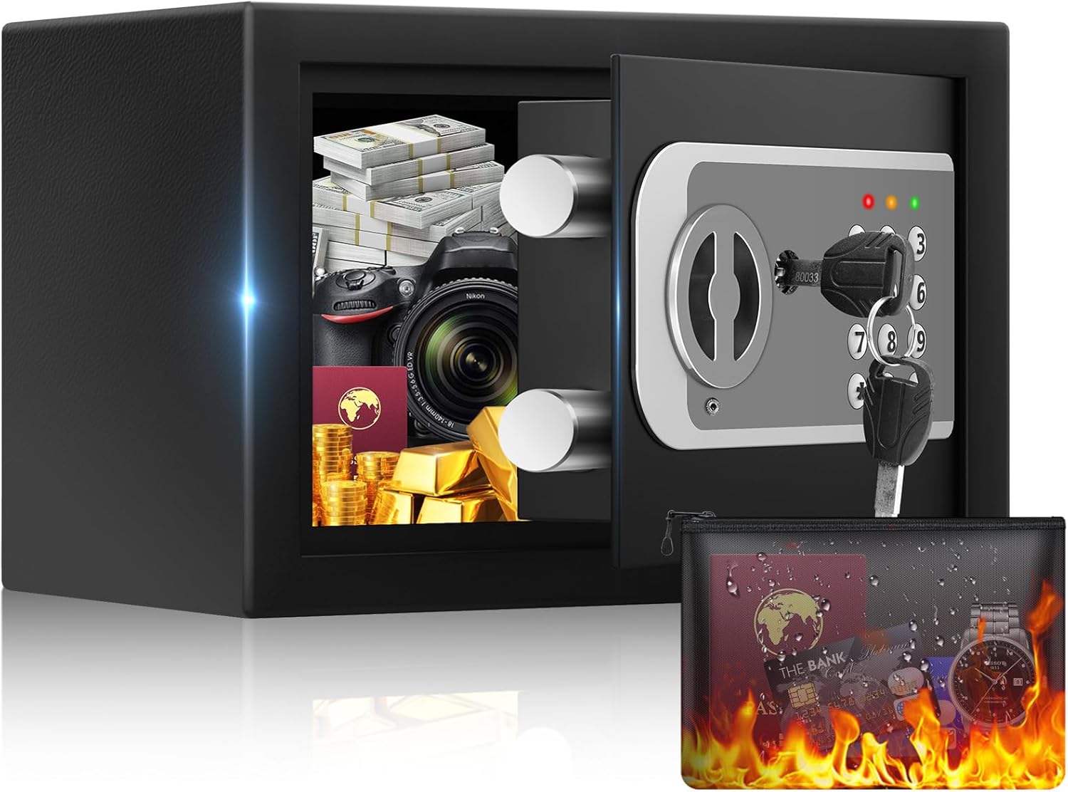 Detalle de Mini Safe Tresor fĂŒr Zuhause đ