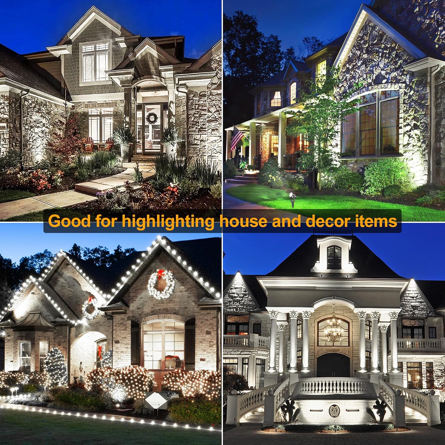 Detalle de NATPOW Garden Lights 6000K LED Spotlight ⌁