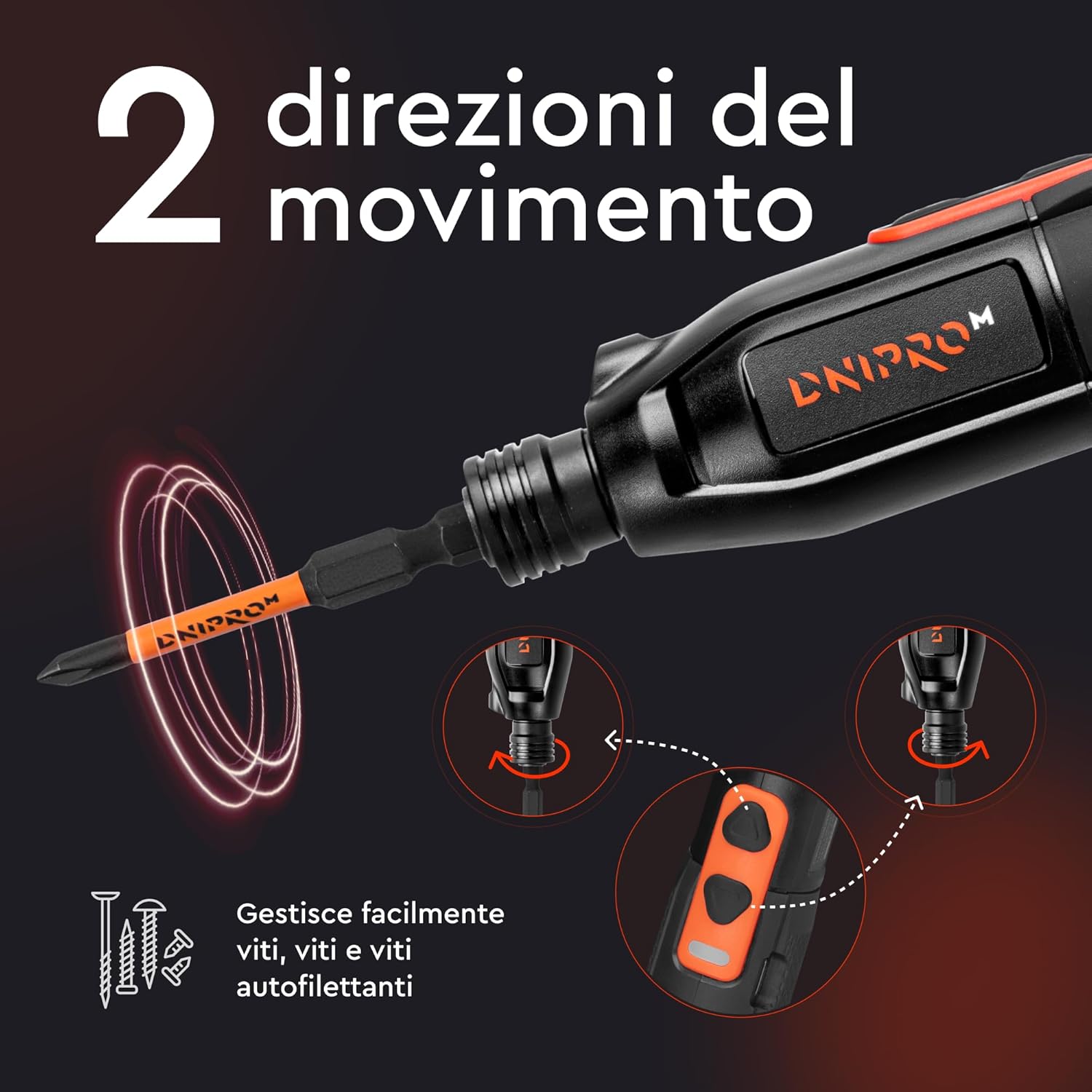Detalle 2 de Dnipro‑M Cacciavite elettrico CSD-36X 3,6V, 280 rpm