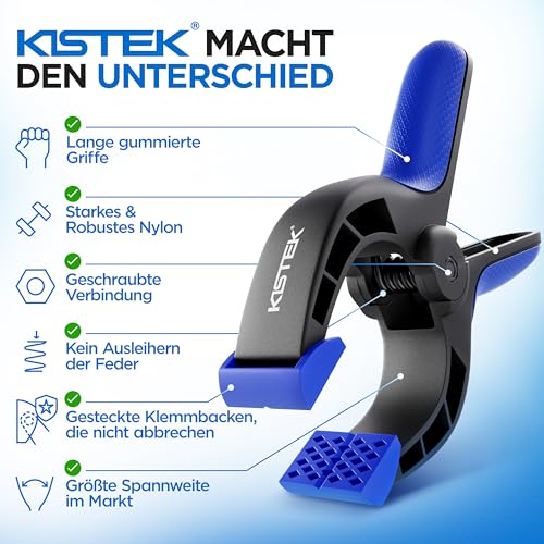 Thumbnail 1 de KISTEK Klemmzwingen Set [10 Stück] – Federklemmen mit 8 cm Spannweite, langlebig und vielseitig