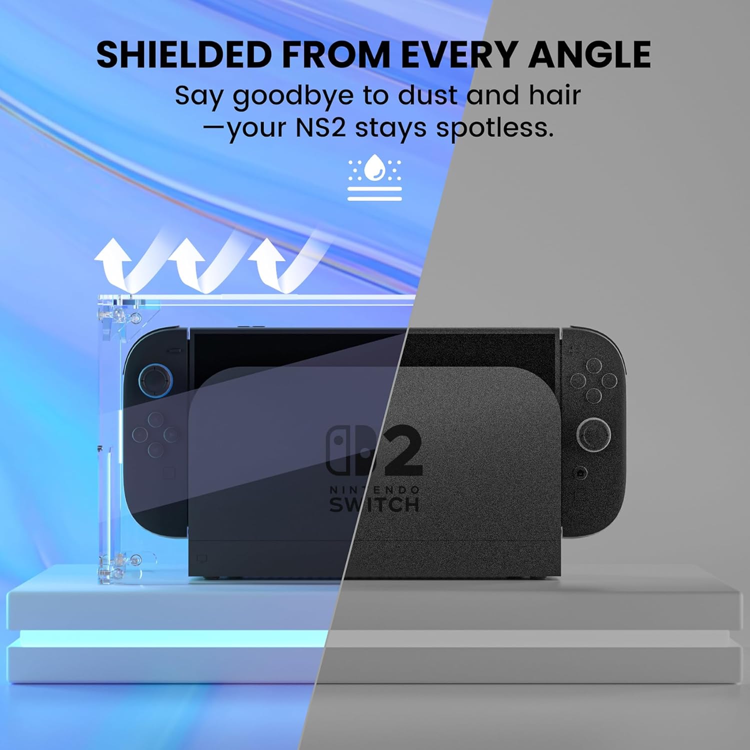 Thumbnail 3 de PlayVital Clear Acrylic Dust Cover for Nintendo Switch 2