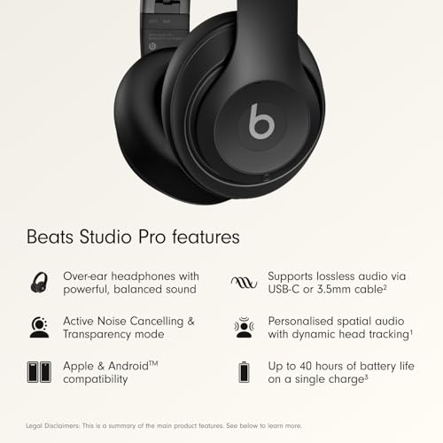 Detalle de Beats Studio Pro Premium Wireless Over-Ear Headphones
