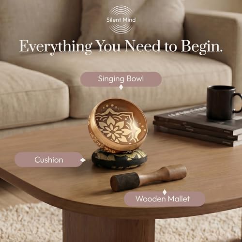 Detalle 1 de Silent Mind Tibetan Singing Bowl Set
