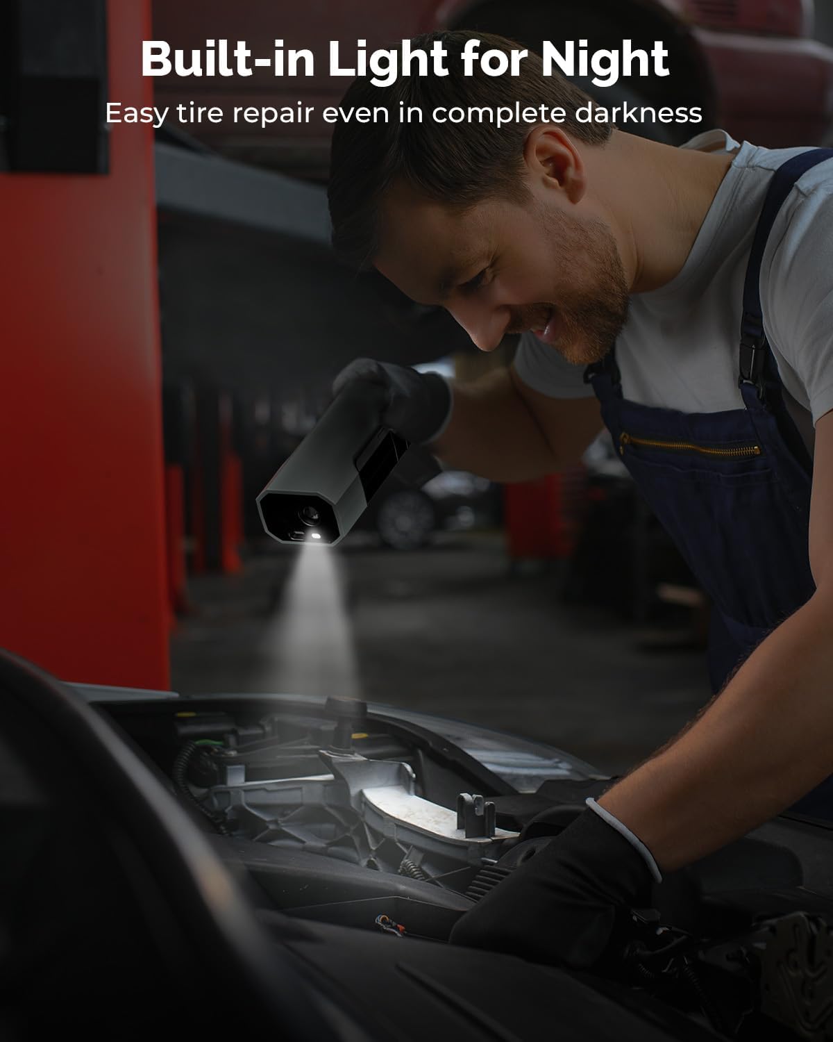 Thumbnail 5 de HYVOHEX Tyre Inflator Cordless Compressor: 1 Min Fast Inflation with Rechargeable Battery and LED Light