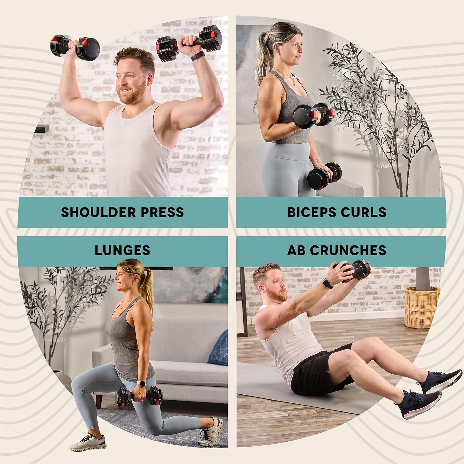 Thumbnail 6 de Lifepro adjustable dumbbells, 2.5–25 lb