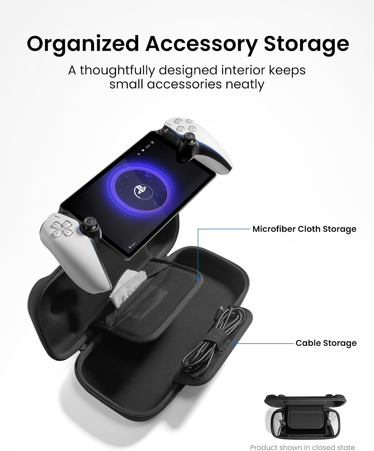 Detalle de tomtoc Protective Carrying Case for PS Portal Remote Player