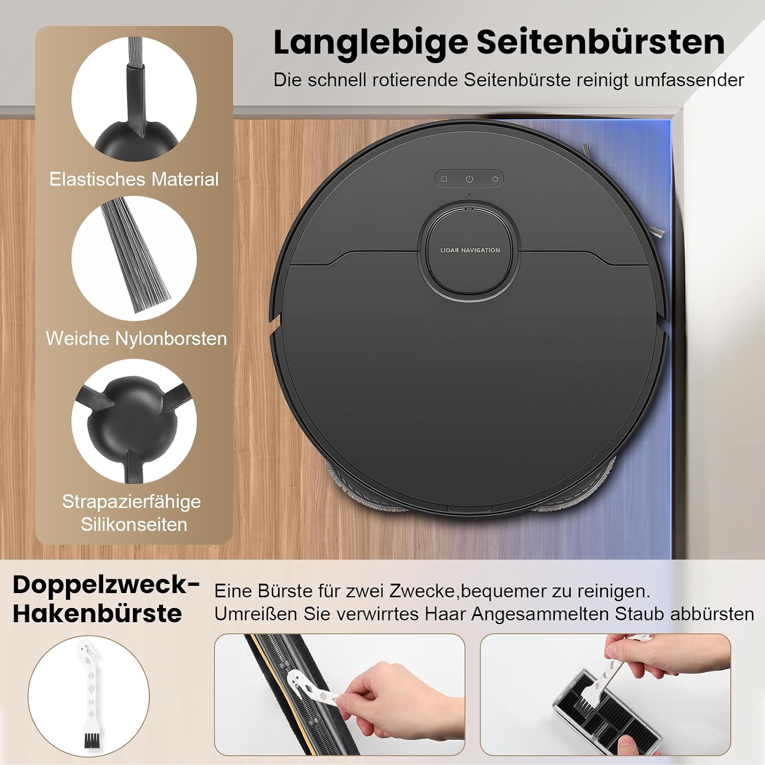Thumbnail 3 de TriCut Bürsten-Set für Dreame L10s Ultra