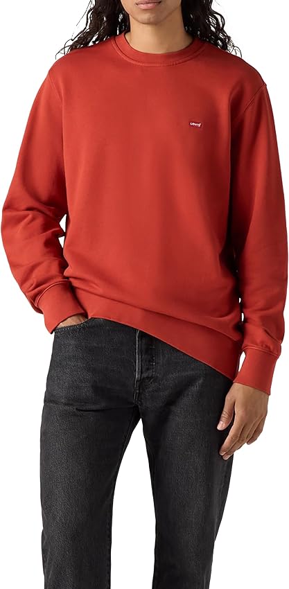 Detalle de Levi's The Original HM Crew Sudadera Hombre ❤️ Etruscan Red